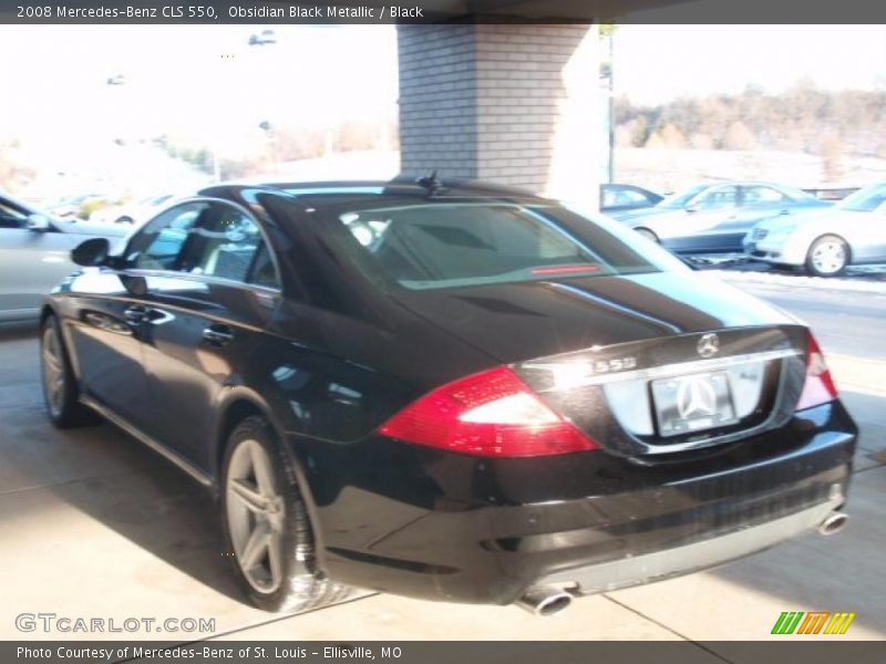Obsidian Black Metallic / Black 2008 Mercedes-Benz CLS 550