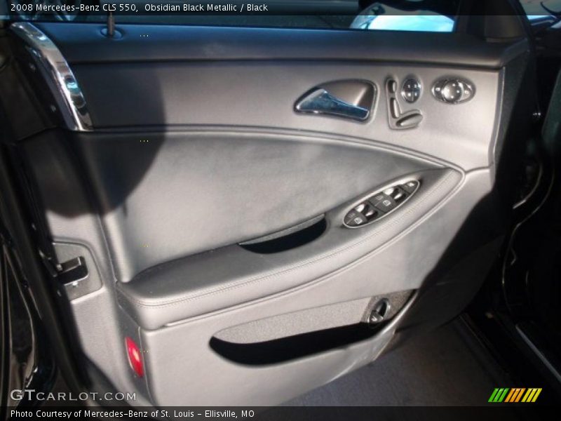 Obsidian Black Metallic / Black 2008 Mercedes-Benz CLS 550