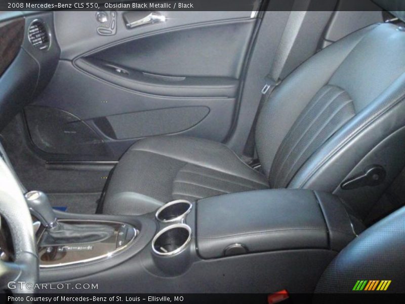 Obsidian Black Metallic / Black 2008 Mercedes-Benz CLS 550