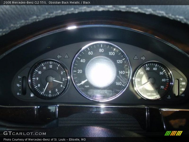 Obsidian Black Metallic / Black 2008 Mercedes-Benz CLS 550