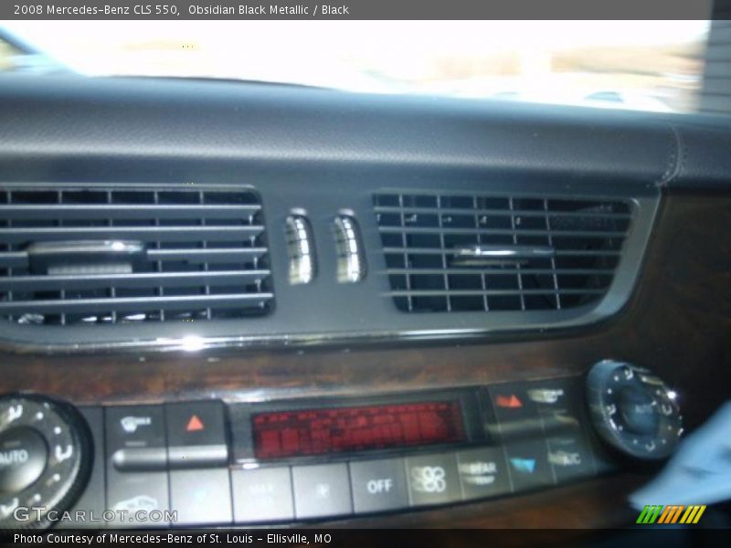 Obsidian Black Metallic / Black 2008 Mercedes-Benz CLS 550