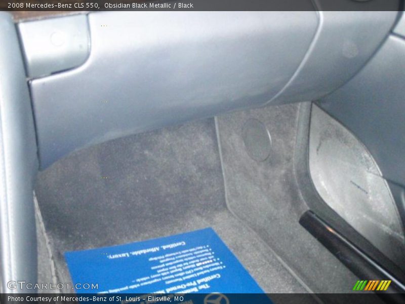 Obsidian Black Metallic / Black 2008 Mercedes-Benz CLS 550