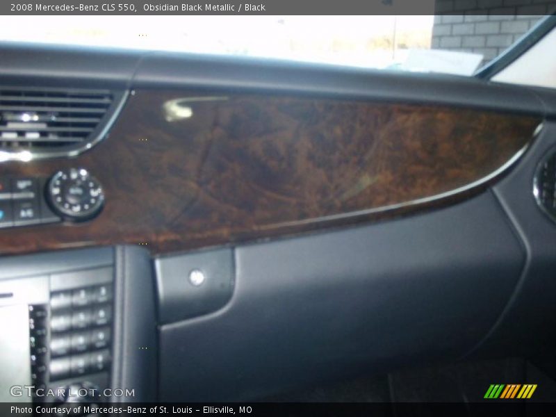 Obsidian Black Metallic / Black 2008 Mercedes-Benz CLS 550