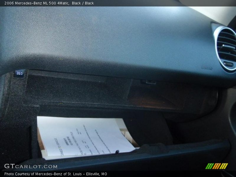 Black / Black 2006 Mercedes-Benz ML 500 4Matic