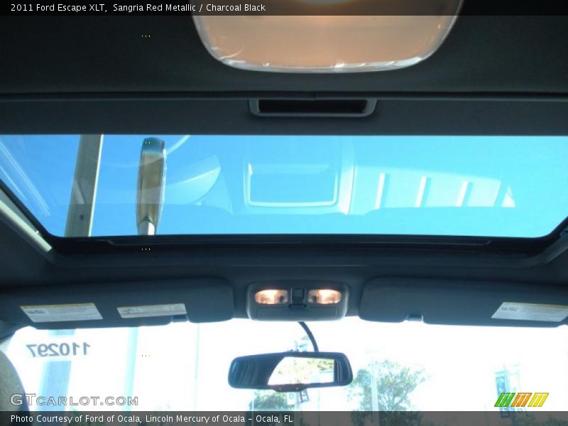 Sangria Red Metallic / Charcoal Black 2011 Ford Escape XLT