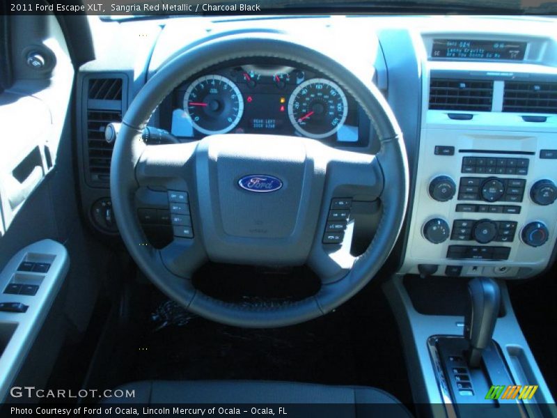 Sangria Red Metallic / Charcoal Black 2011 Ford Escape XLT