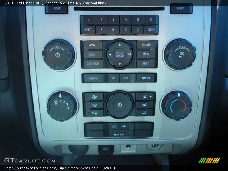 Sangria Red Metallic / Charcoal Black 2011 Ford Escape XLT