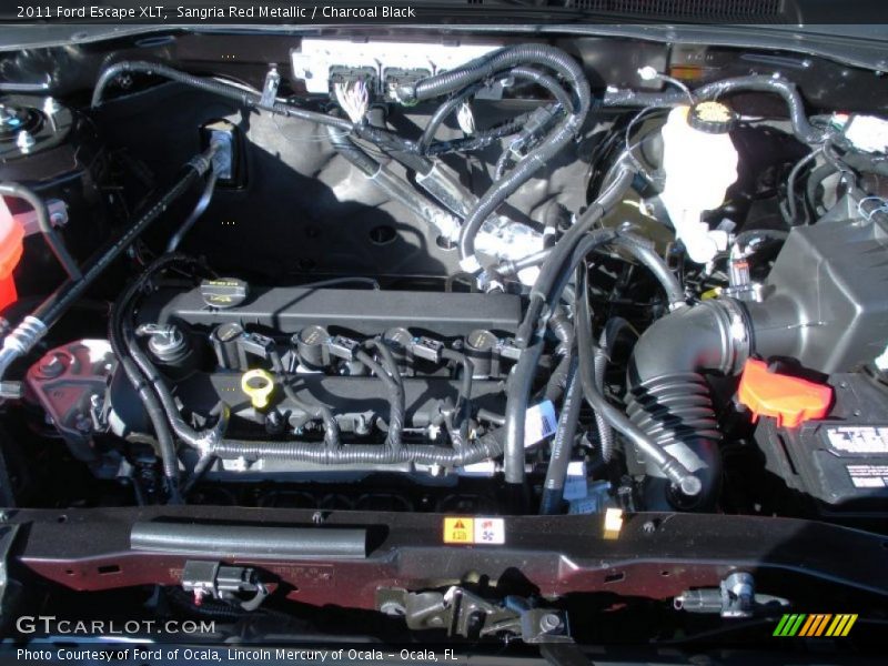 Sangria Red Metallic / Charcoal Black 2011 Ford Escape XLT