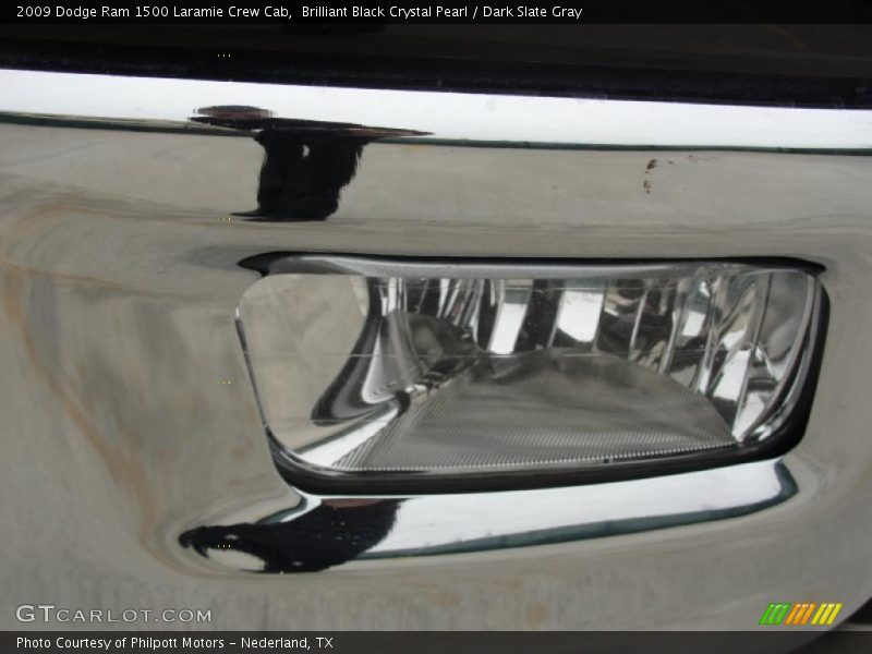 Brilliant Black Crystal Pearl / Dark Slate Gray 2009 Dodge Ram 1500 Laramie Crew Cab