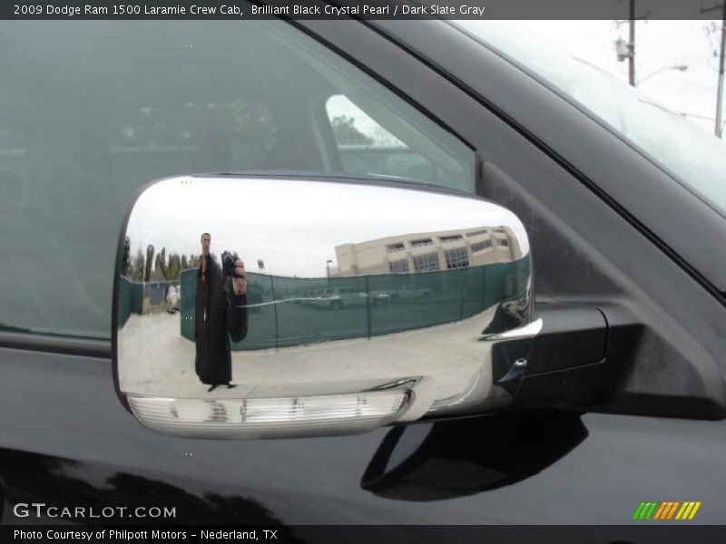 Brilliant Black Crystal Pearl / Dark Slate Gray 2009 Dodge Ram 1500 Laramie Crew Cab