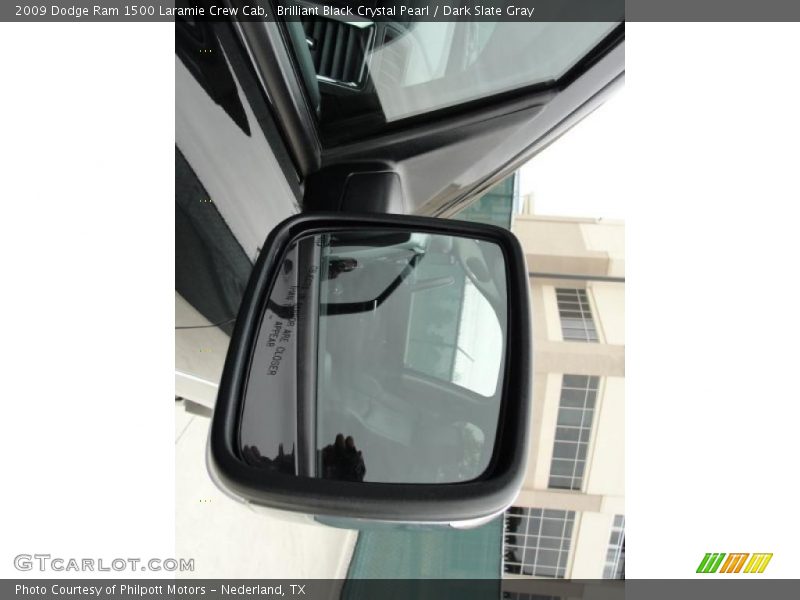 Brilliant Black Crystal Pearl / Dark Slate Gray 2009 Dodge Ram 1500 Laramie Crew Cab
