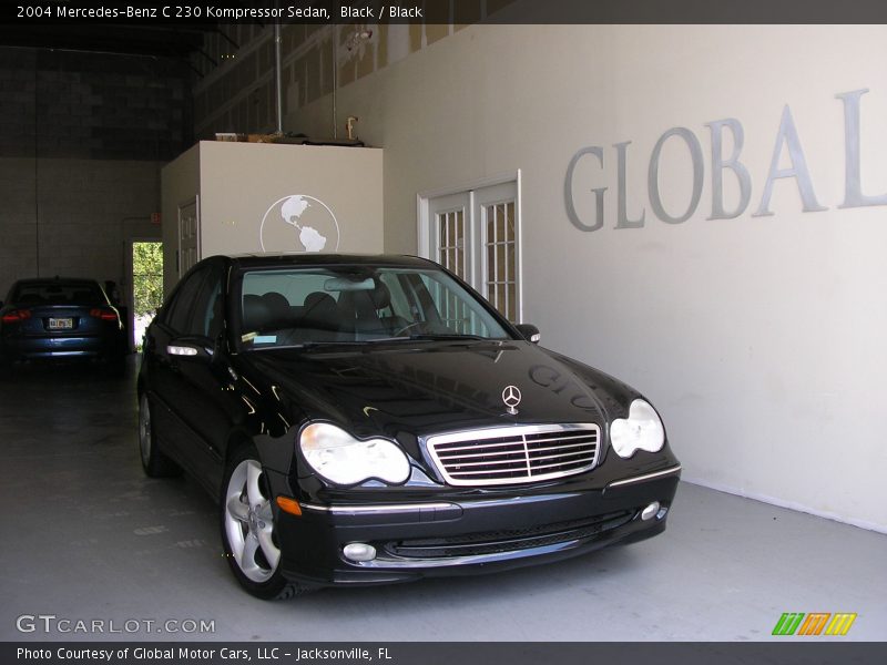 Black / Black 2004 Mercedes-Benz C 230 Kompressor Sedan