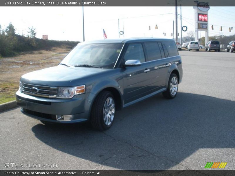 Steel Blue Metallic / Charcoal Black 2010 Ford Flex Limited