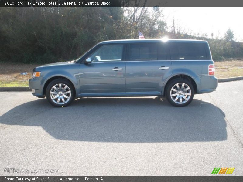 Steel Blue Metallic / Charcoal Black 2010 Ford Flex Limited