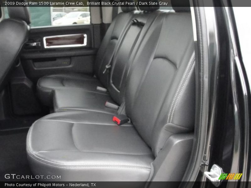 Brilliant Black Crystal Pearl / Dark Slate Gray 2009 Dodge Ram 1500 Laramie Crew Cab