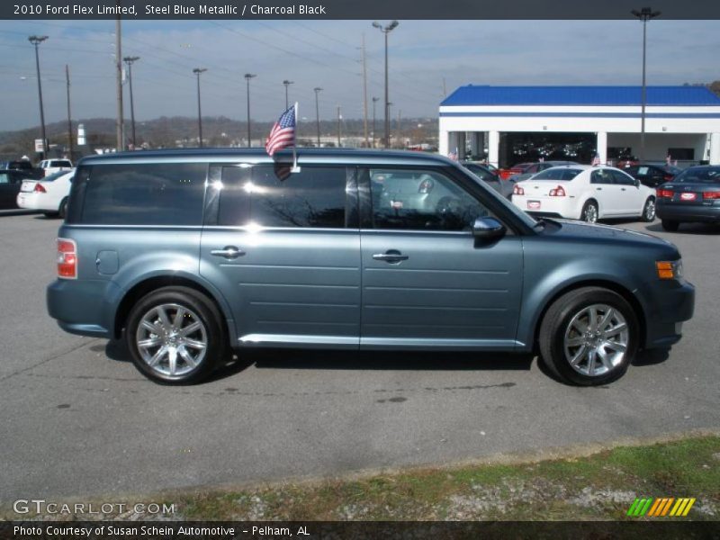 Steel Blue Metallic / Charcoal Black 2010 Ford Flex Limited