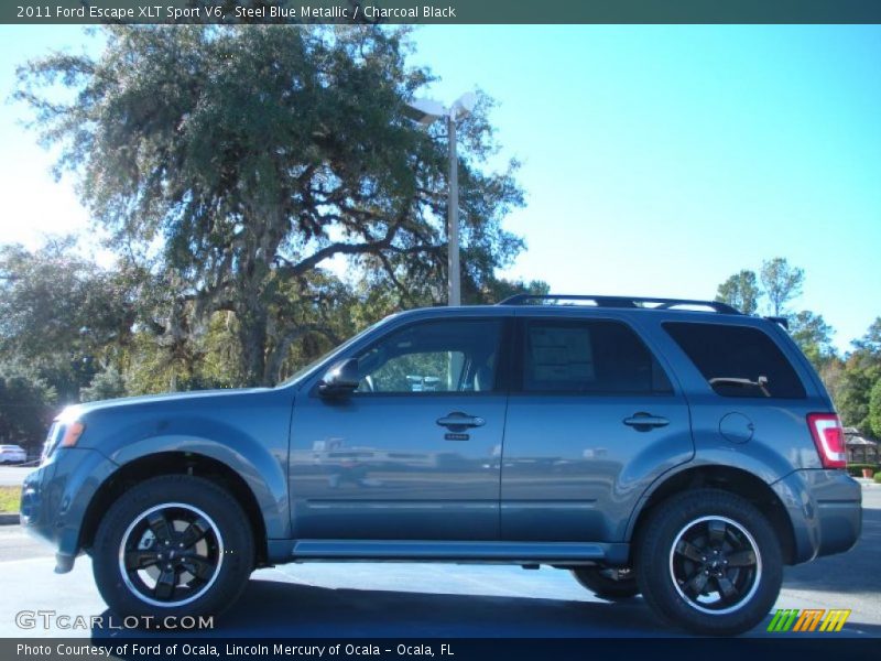 Steel Blue Metallic / Charcoal Black 2011 Ford Escape XLT Sport V6