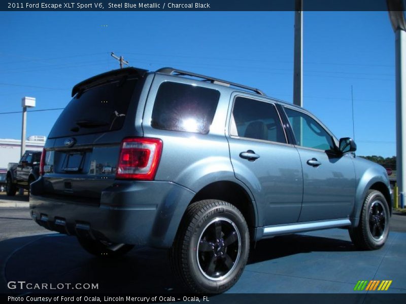 Steel Blue Metallic / Charcoal Black 2011 Ford Escape XLT Sport V6
