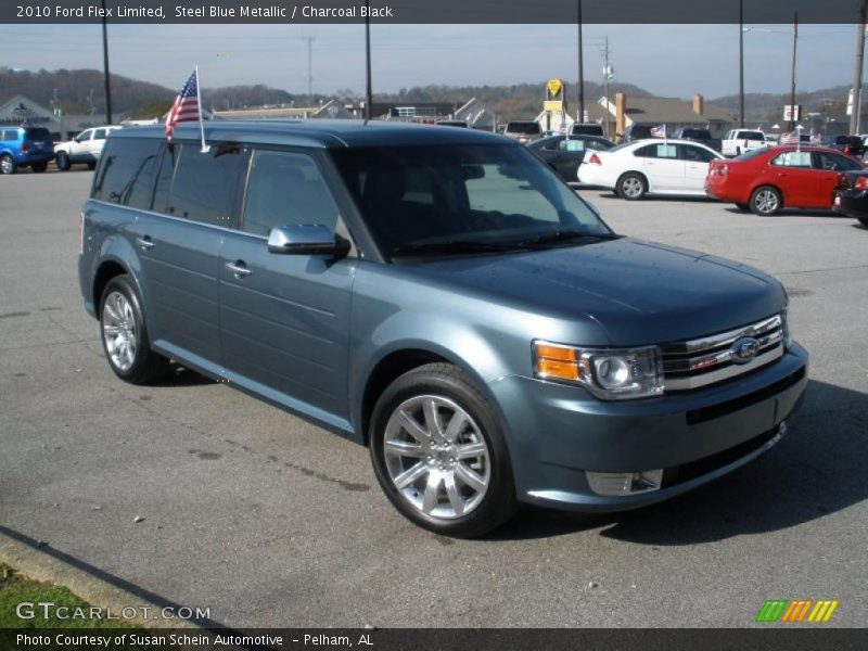 Steel Blue Metallic / Charcoal Black 2010 Ford Flex Limited