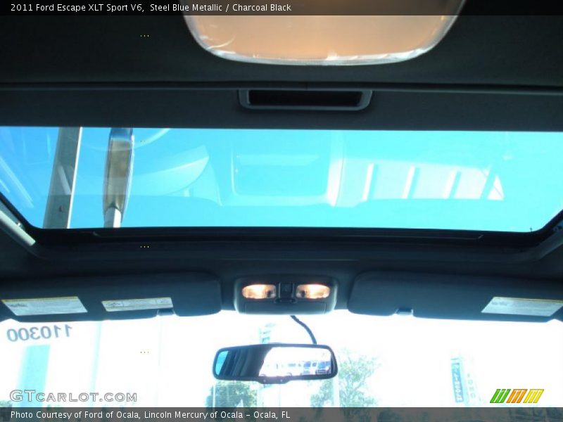 Steel Blue Metallic / Charcoal Black 2011 Ford Escape XLT Sport V6