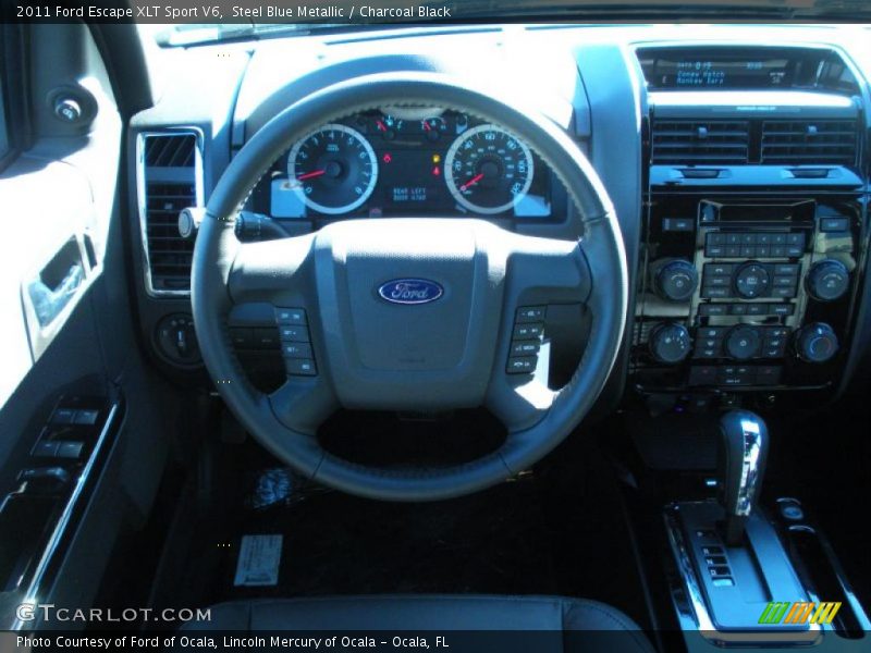 Steel Blue Metallic / Charcoal Black 2011 Ford Escape XLT Sport V6