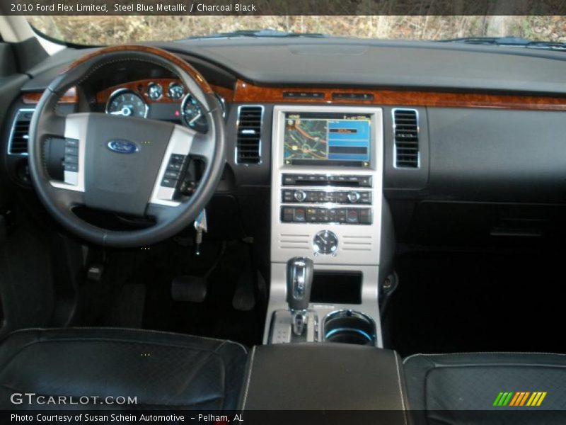 Steel Blue Metallic / Charcoal Black 2010 Ford Flex Limited