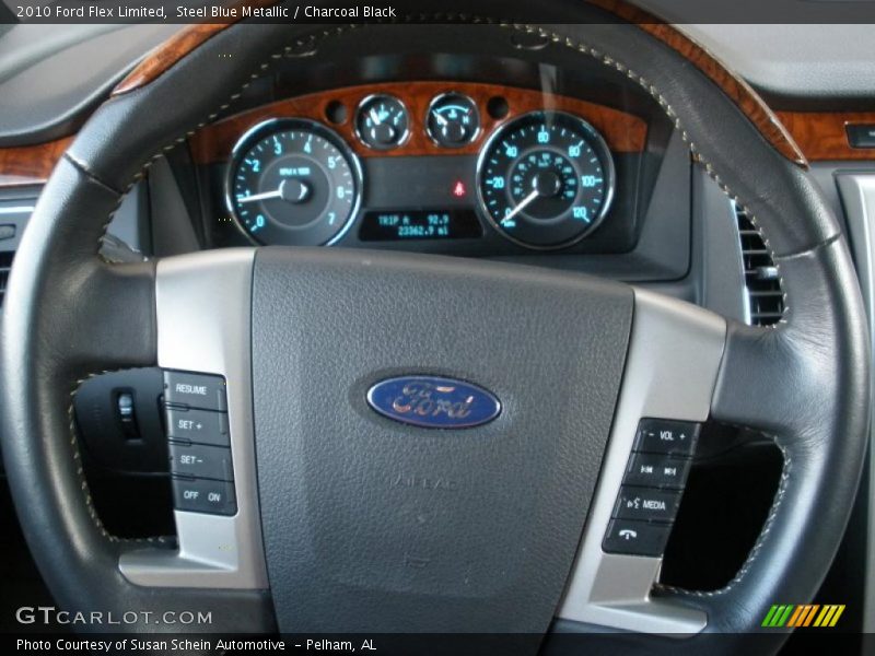 Steel Blue Metallic / Charcoal Black 2010 Ford Flex Limited