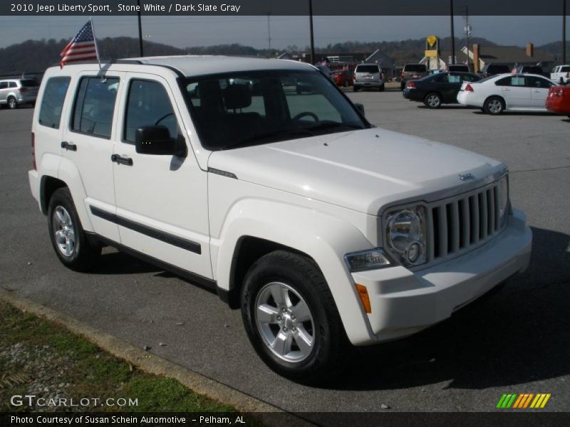 Stone White / Dark Slate Gray 2010 Jeep Liberty Sport