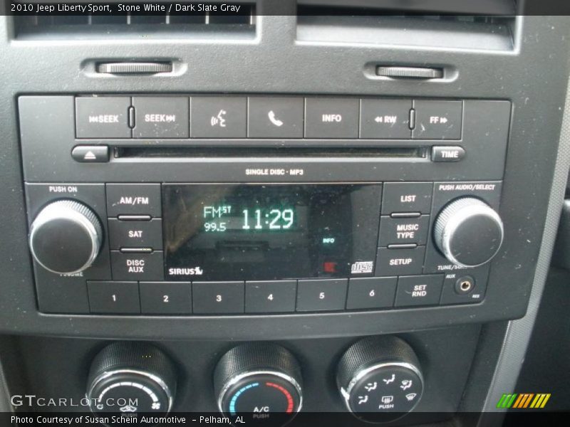 Stone White / Dark Slate Gray 2010 Jeep Liberty Sport