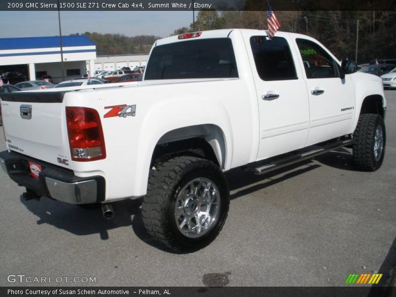 Summit White / Ebony 2009 GMC Sierra 1500 SLE Z71 Crew Cab 4x4