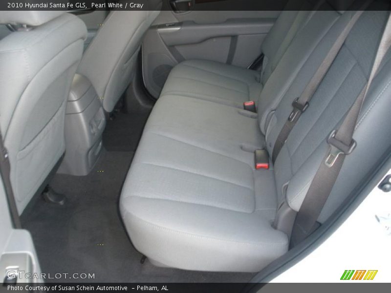 Pearl White / Gray 2010 Hyundai Santa Fe GLS