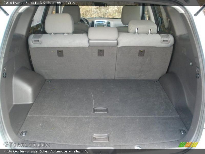Pearl White / Gray 2010 Hyundai Santa Fe GLS