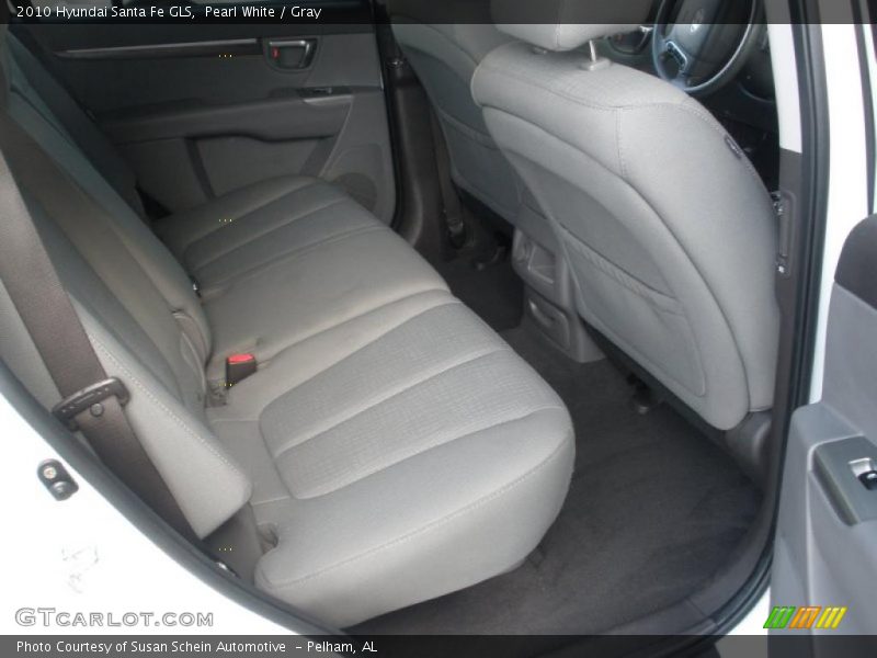 Pearl White / Gray 2010 Hyundai Santa Fe GLS