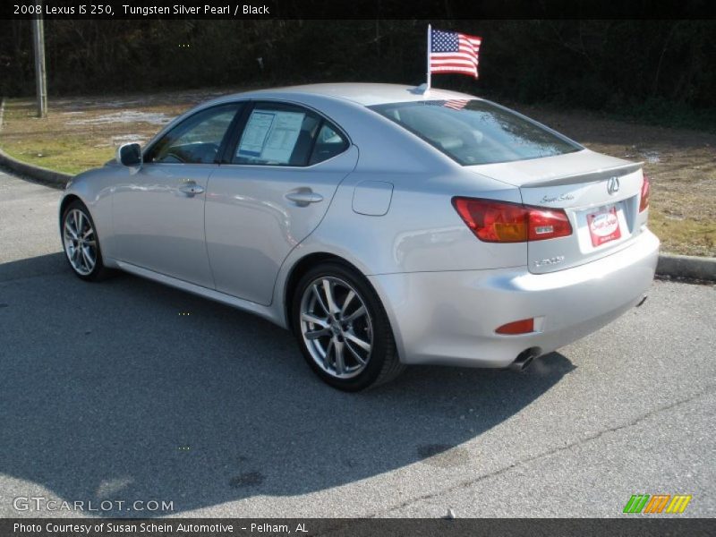 Tungsten Silver Pearl / Black 2008 Lexus IS 250