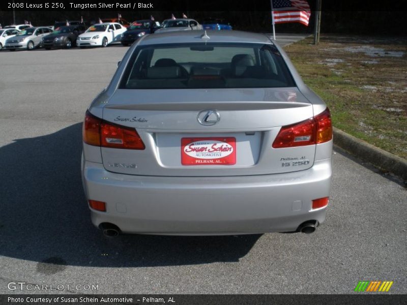Tungsten Silver Pearl / Black 2008 Lexus IS 250
