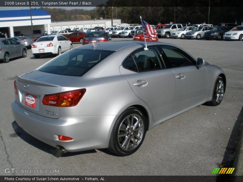 Tungsten Silver Pearl / Black 2008 Lexus IS 250