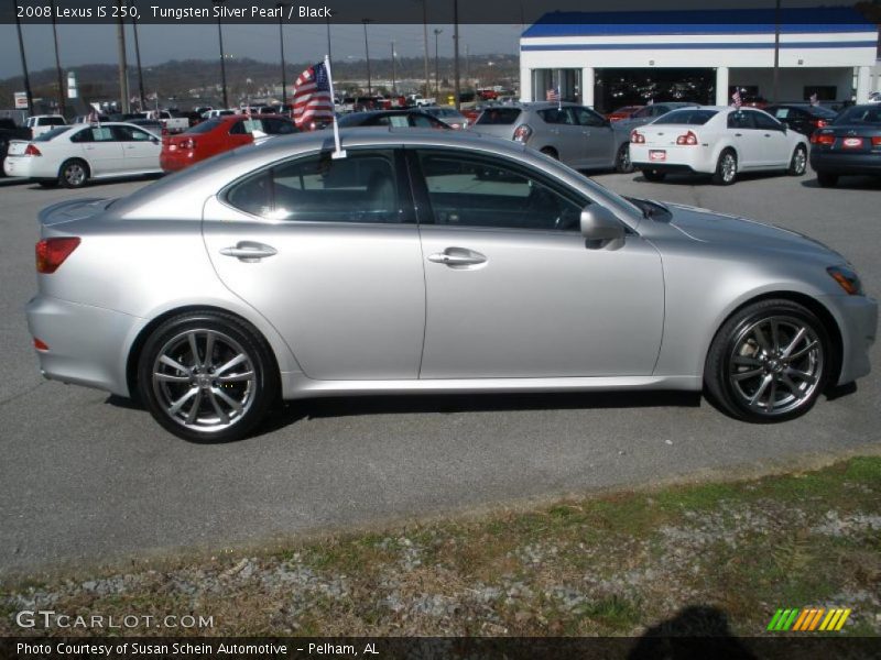 Tungsten Silver Pearl / Black 2008 Lexus IS 250