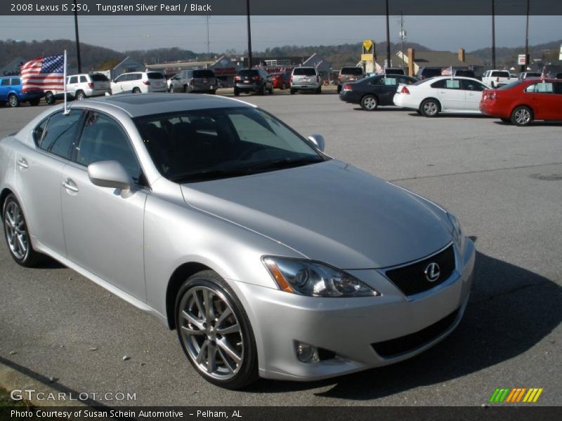 Tungsten Silver Pearl / Black 2008 Lexus IS 250