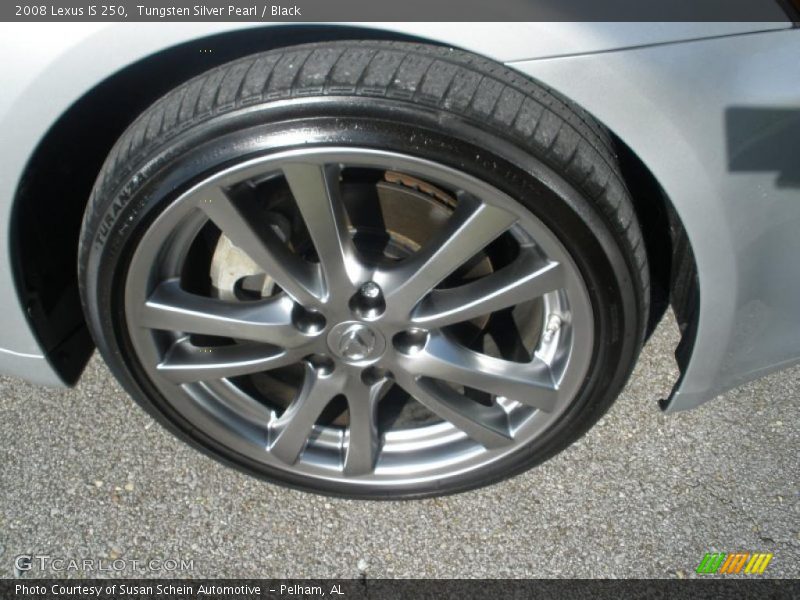 Tungsten Silver Pearl / Black 2008 Lexus IS 250