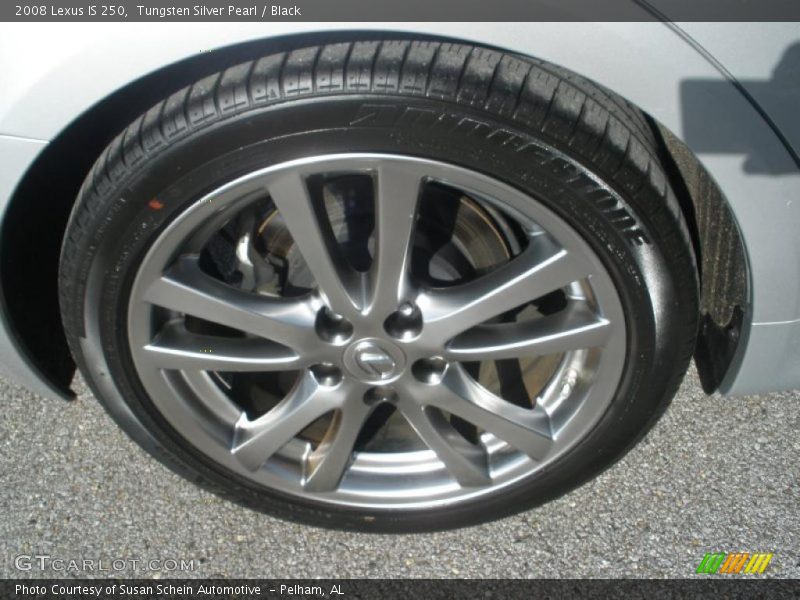 Tungsten Silver Pearl / Black 2008 Lexus IS 250