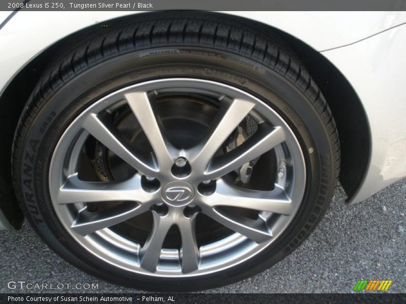 Tungsten Silver Pearl / Black 2008 Lexus IS 250