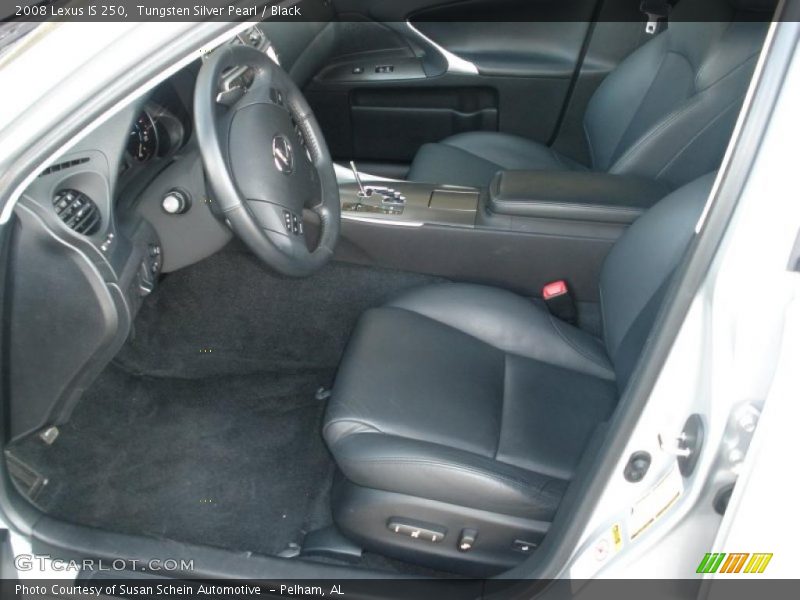 Tungsten Silver Pearl / Black 2008 Lexus IS 250