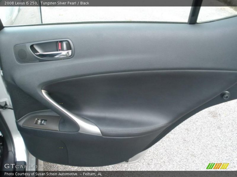 Tungsten Silver Pearl / Black 2008 Lexus IS 250