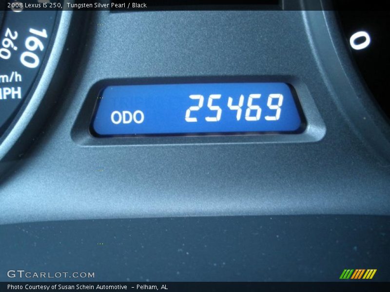 Tungsten Silver Pearl / Black 2008 Lexus IS 250