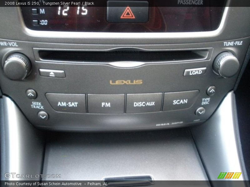 Tungsten Silver Pearl / Black 2008 Lexus IS 250