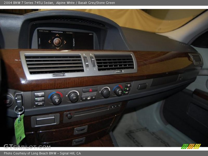 Alpine White / Basalt Grey/Stone Green 2004 BMW 7 Series 745Li Sedan