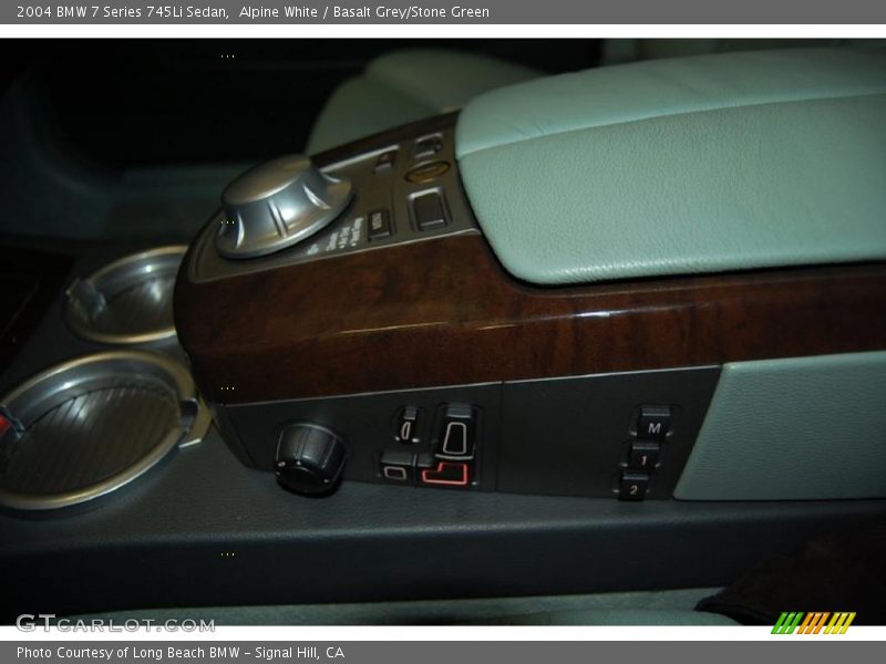 Alpine White / Basalt Grey/Stone Green 2004 BMW 7 Series 745Li Sedan