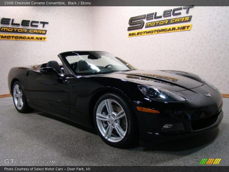 Black / Ebony 2008 Chevrolet Corvette Convertible