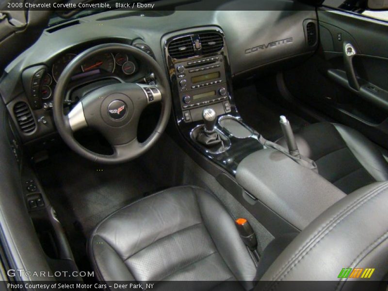  2008 Corvette Convertible Ebony Interior