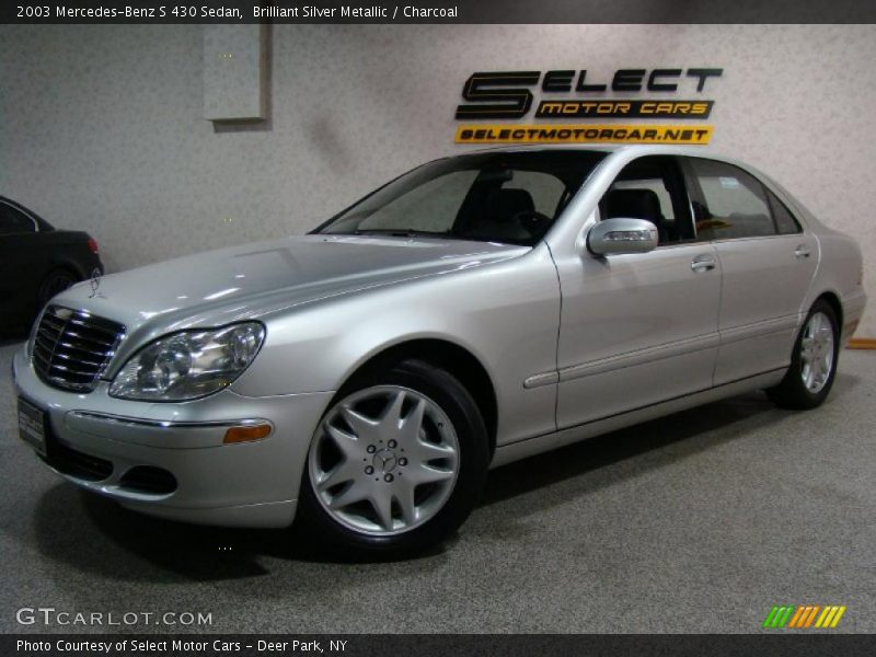 Brilliant Silver Metallic / Charcoal 2003 Mercedes-Benz S 430 Sedan